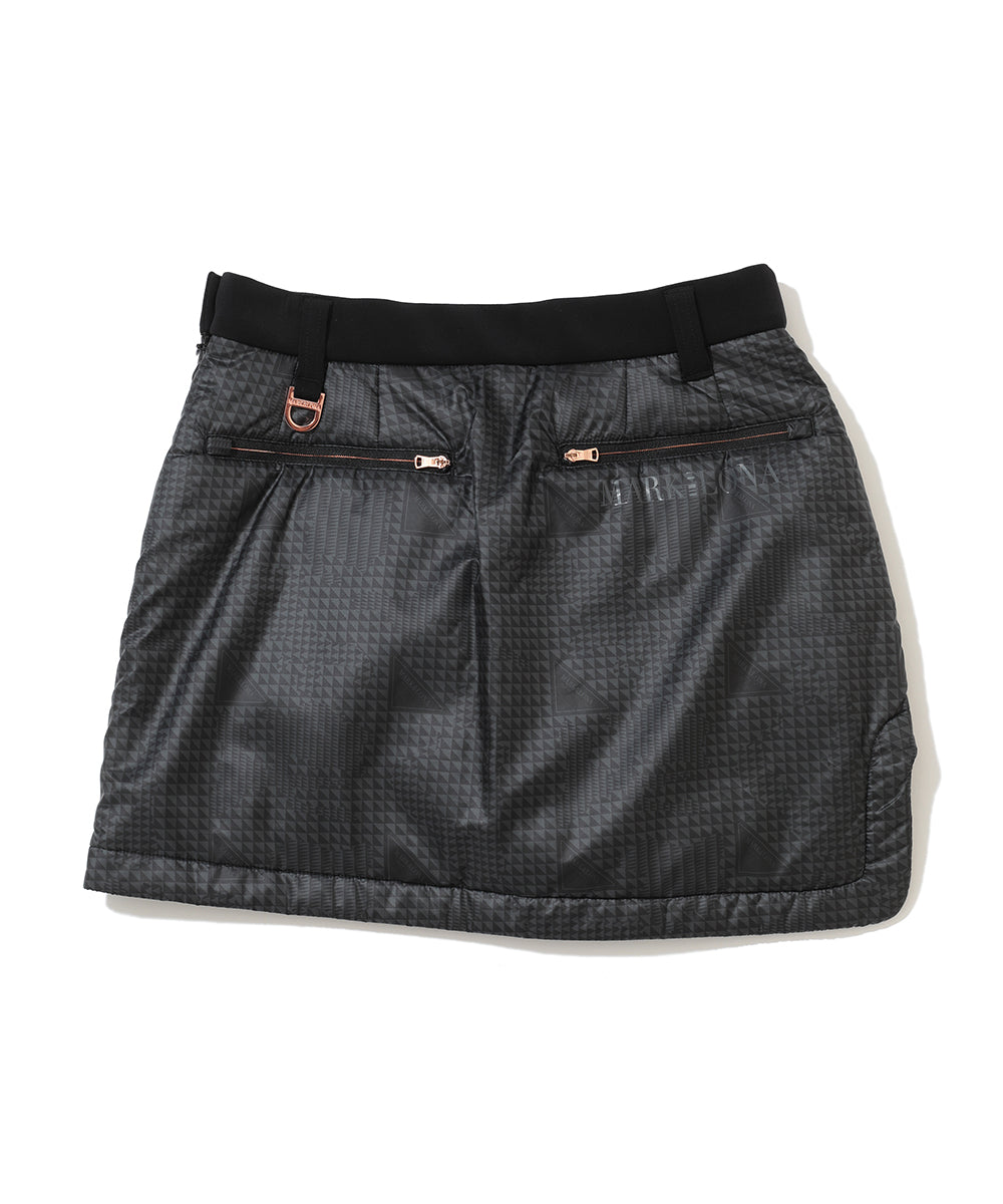 W CD GLEN CHECK PATTERN UNBALANCED SKIRT LR4CE55F