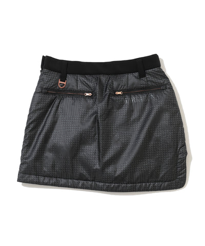 W CD GLEN CHECK PATTERN UNBALANCED SKIRT LR4CE55F