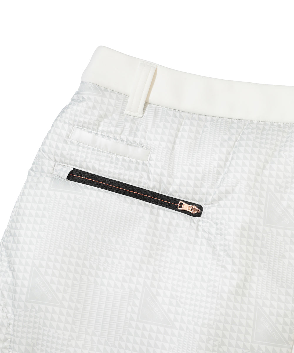 W CD GLEN CHECK PATTERN UNBALANCED SKIRT LR4CE55F