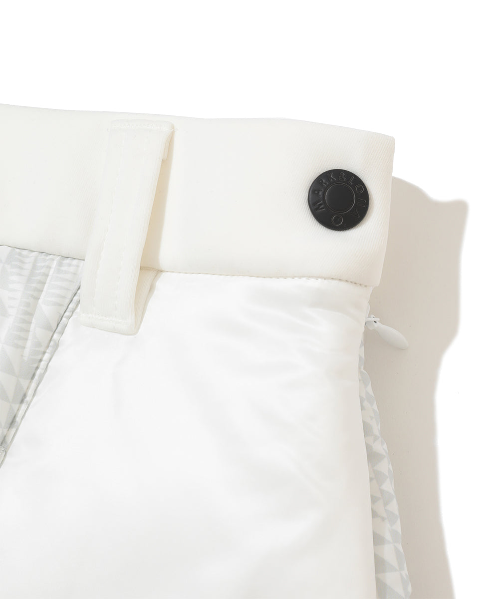 W CD GLEN CHECK PATTERN UNBALANCED SKIRT LR4CE55F