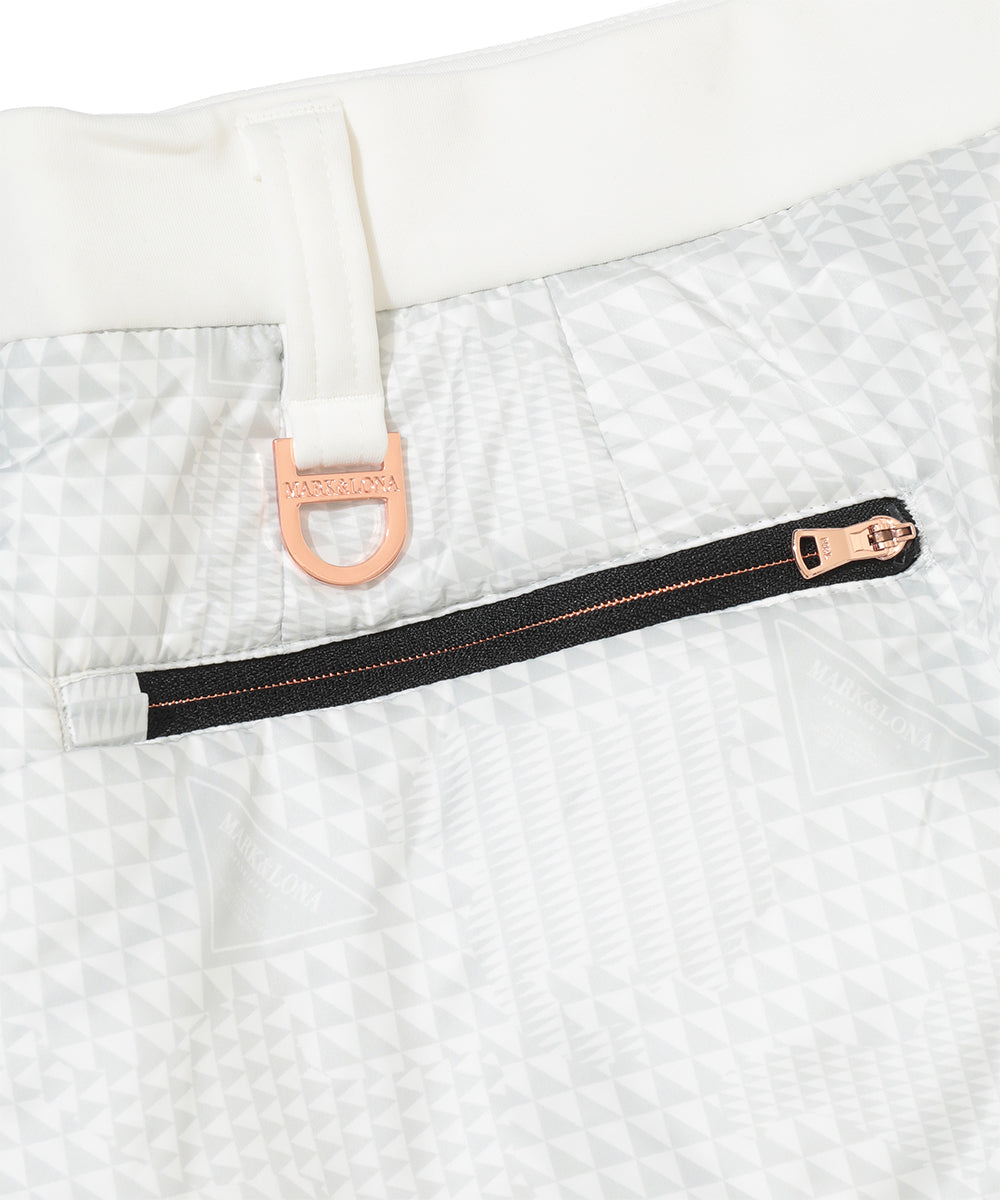 W CD GLEN CHECK PATTERN UNBALANCED SKIRT LR4CE55F