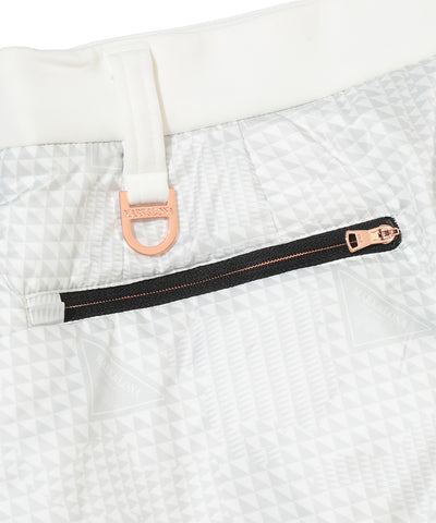 W CD GLEN CHECK PATTERN UNBALANCED SKIRT LR4CE55F