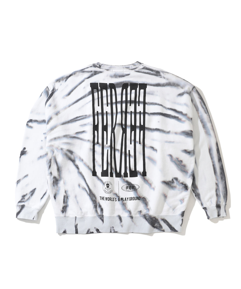 U FR TIE-DYE JERSEY CREW LQ1FC02U