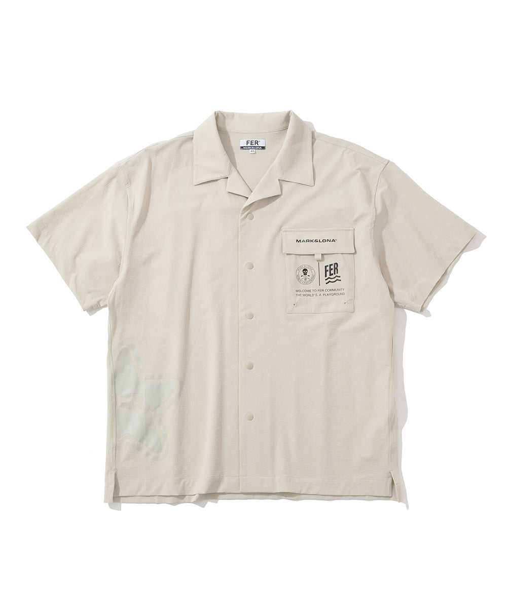 U FR LOGO POINT POCKET SS SHIRTS LR2FC06U