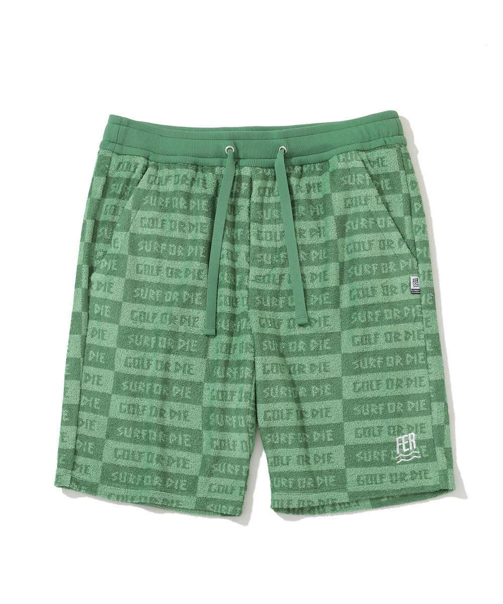 U FR GOLF OR DIE PATTERN JERSEY SHORTS LR2FF05U