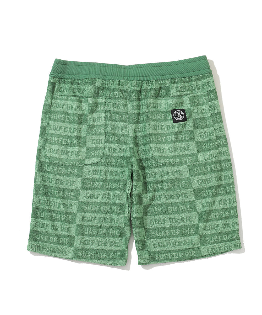 U FR GOLF OR DIE PATTERN JERSEY SHORTS LR2FF05U