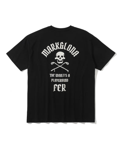 U FR VINTAGE ROCK BACK SKULL POINT SS SHIRTS LR3FA03U