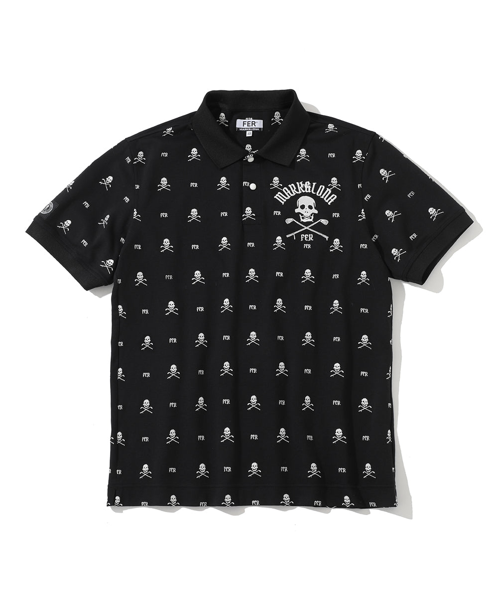 U FR SKULL PATTERN SS POLO LR3FX01U