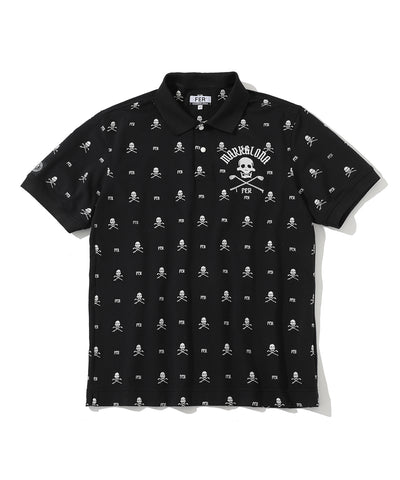 U FR SKULL PATTERN SS POLO LR3FX01U