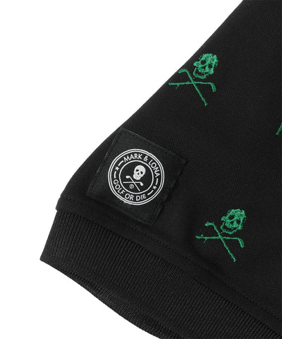 U FR SKULL PATTERN SS POLO LR3FX01U