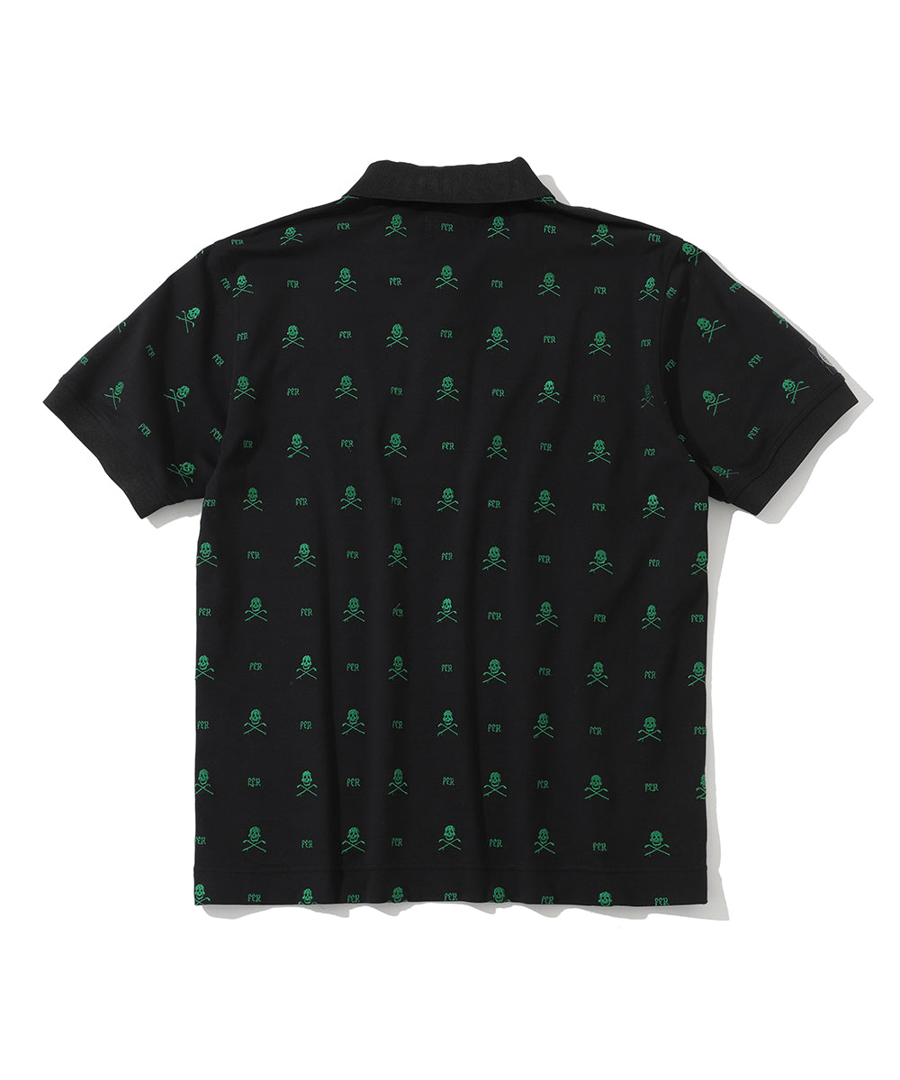 U FR SKULL PATTERN SS POLO LR3FX01U
