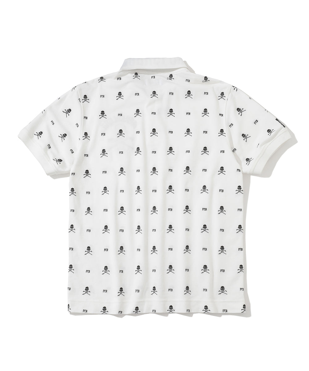U FR SKULL PATTERN SS POLO LR3FX01U