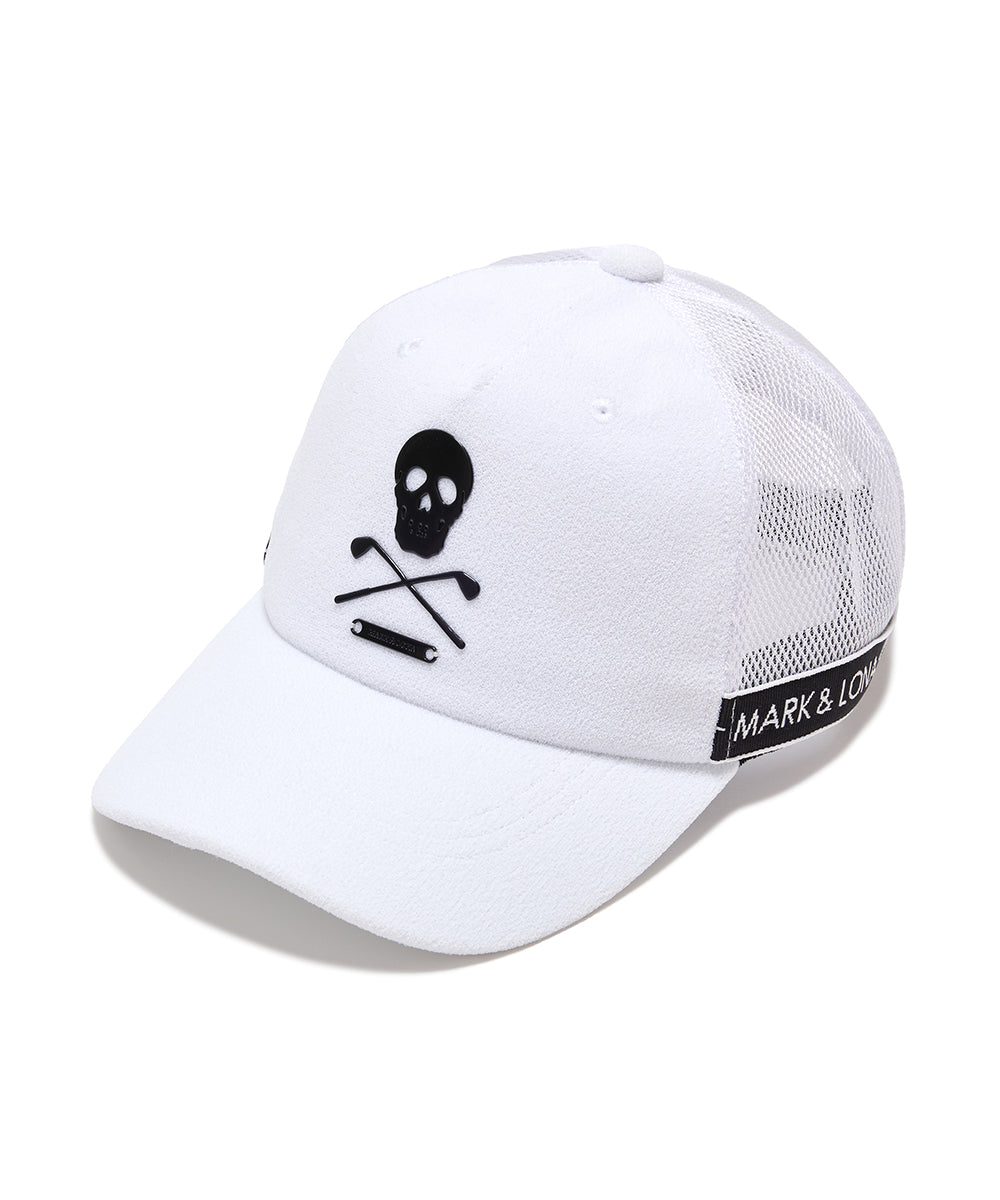 U GN SKULL LOGO POINT TRUCKER CAP LQ1YP14U