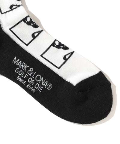 U GN HALF SKULL PATTERN MID SOCKS LQ1YS36U