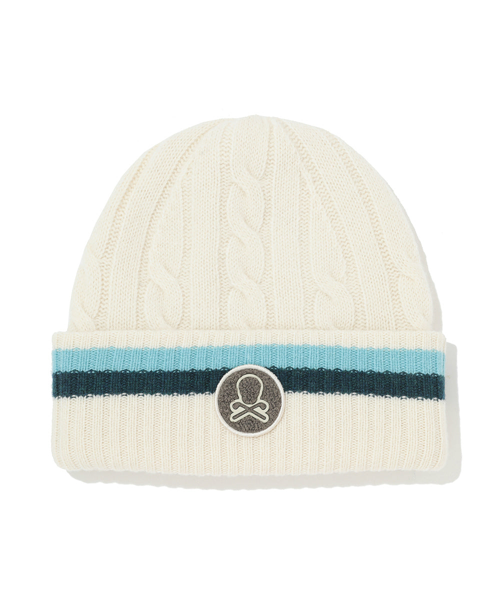 U GN SKULL CIRCLE WAPPEN POINT CABLE BEANIE LQ3YJ14U