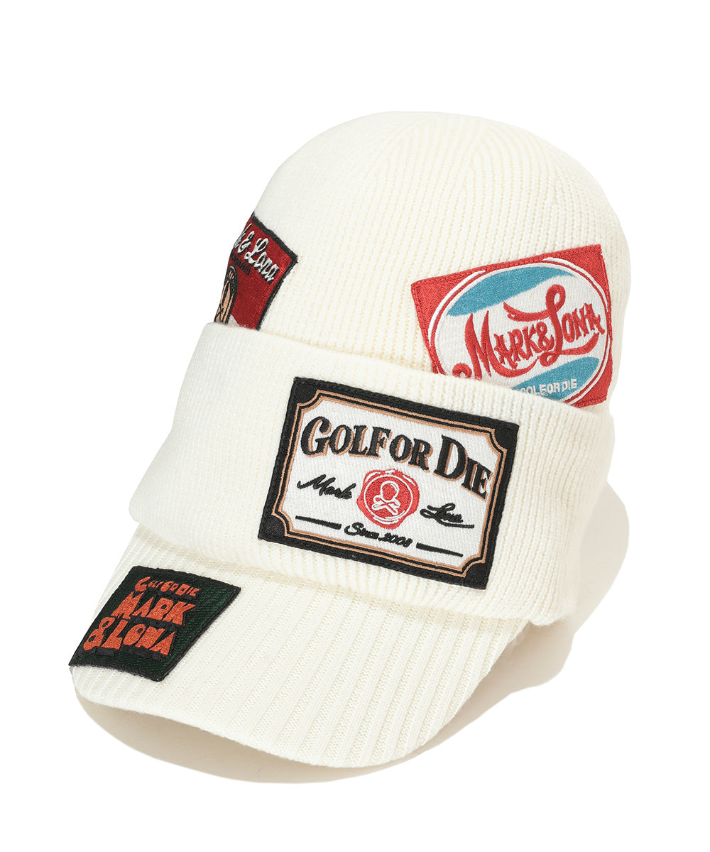 U GN LOGO GRAPHIC LABEL PATCH POINT KNIT CAP LQ4YP15U