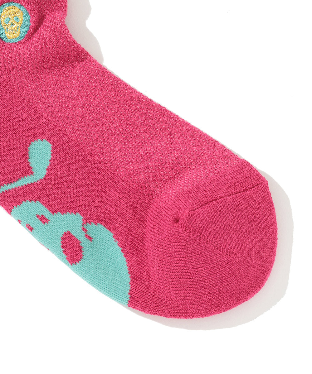 W GN BIG SKULL LOGO POINT UNDER SOCKS LQ3YS31F