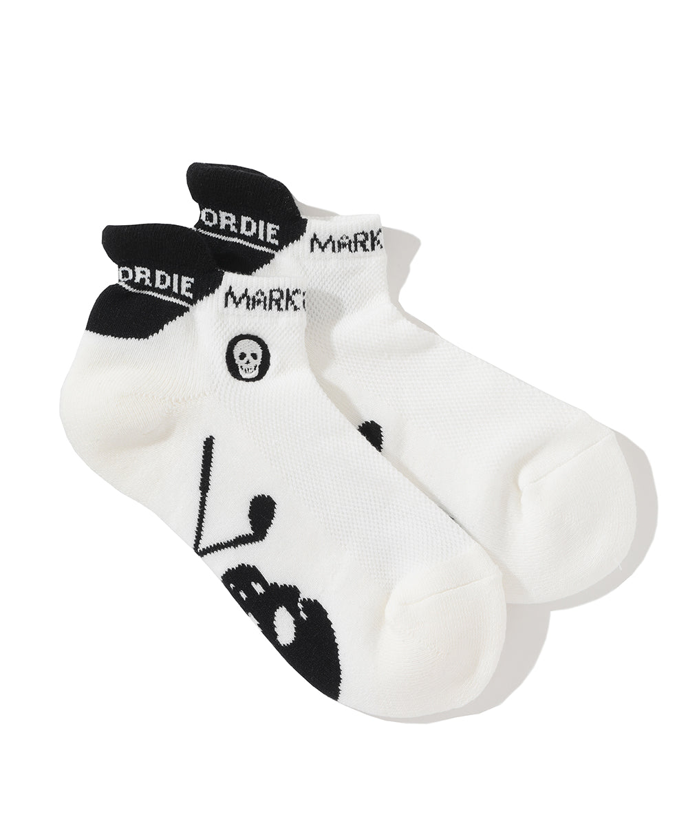 W GN BIG SKULL LOGO POINT UNDER SOCKS LQ3YS31F