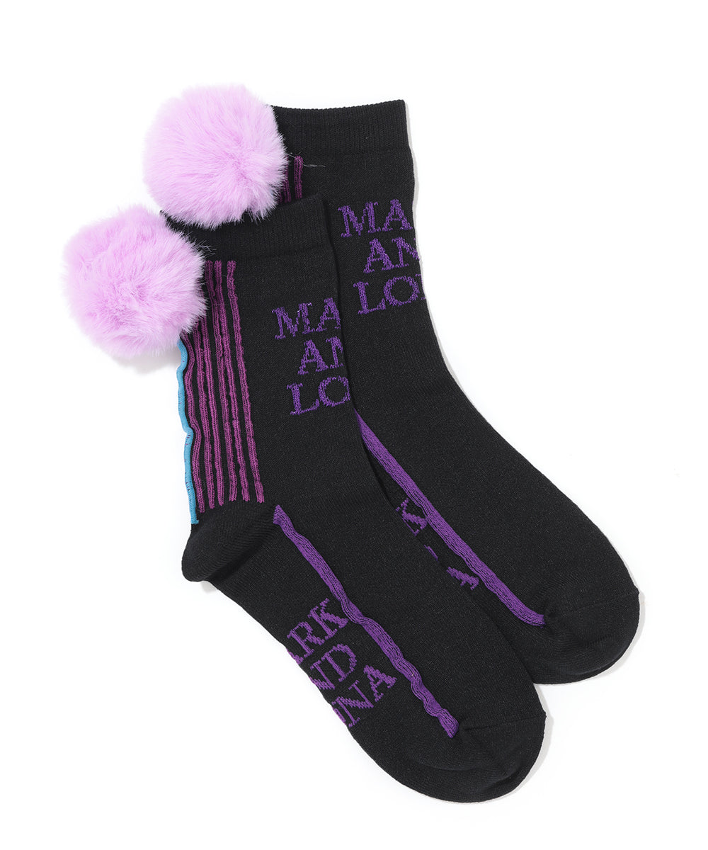 W GN POMPOM POINT MID SOCKS LQ3YS33F