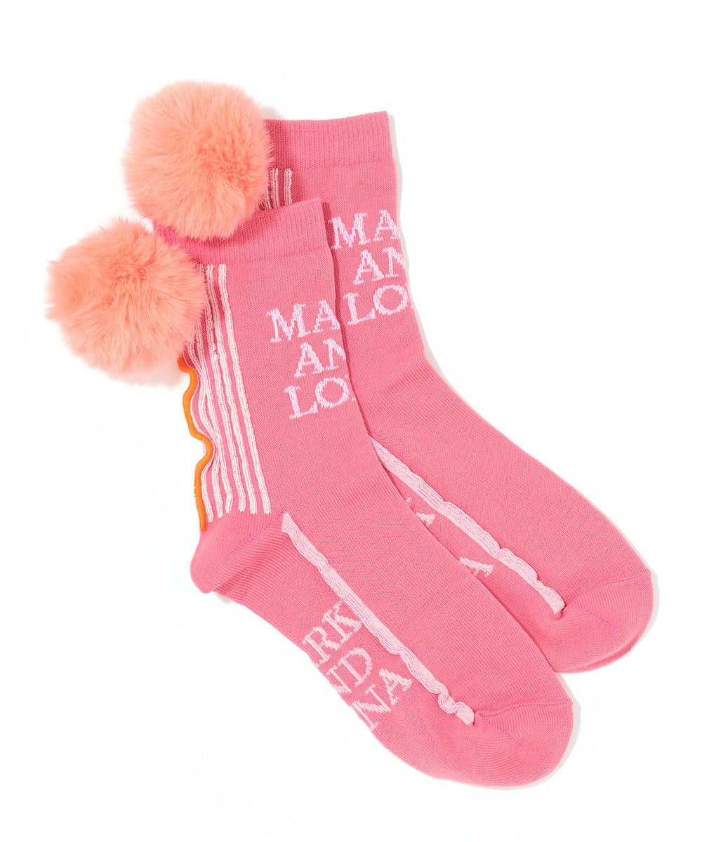 W GN POMPOM POINT MID SOCKS LQ3YS33F