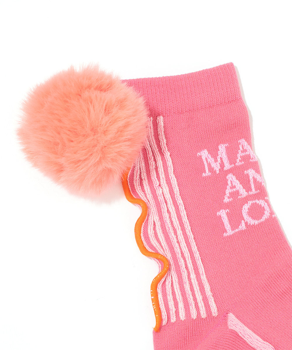 W GN POMPOM POINT MID SOCKS LQ3YS33F