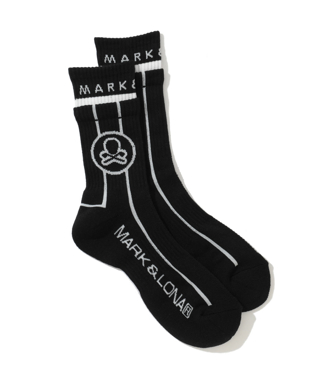 M GN BLANK SKULL & LINE MID SOCKS LR2YS14M