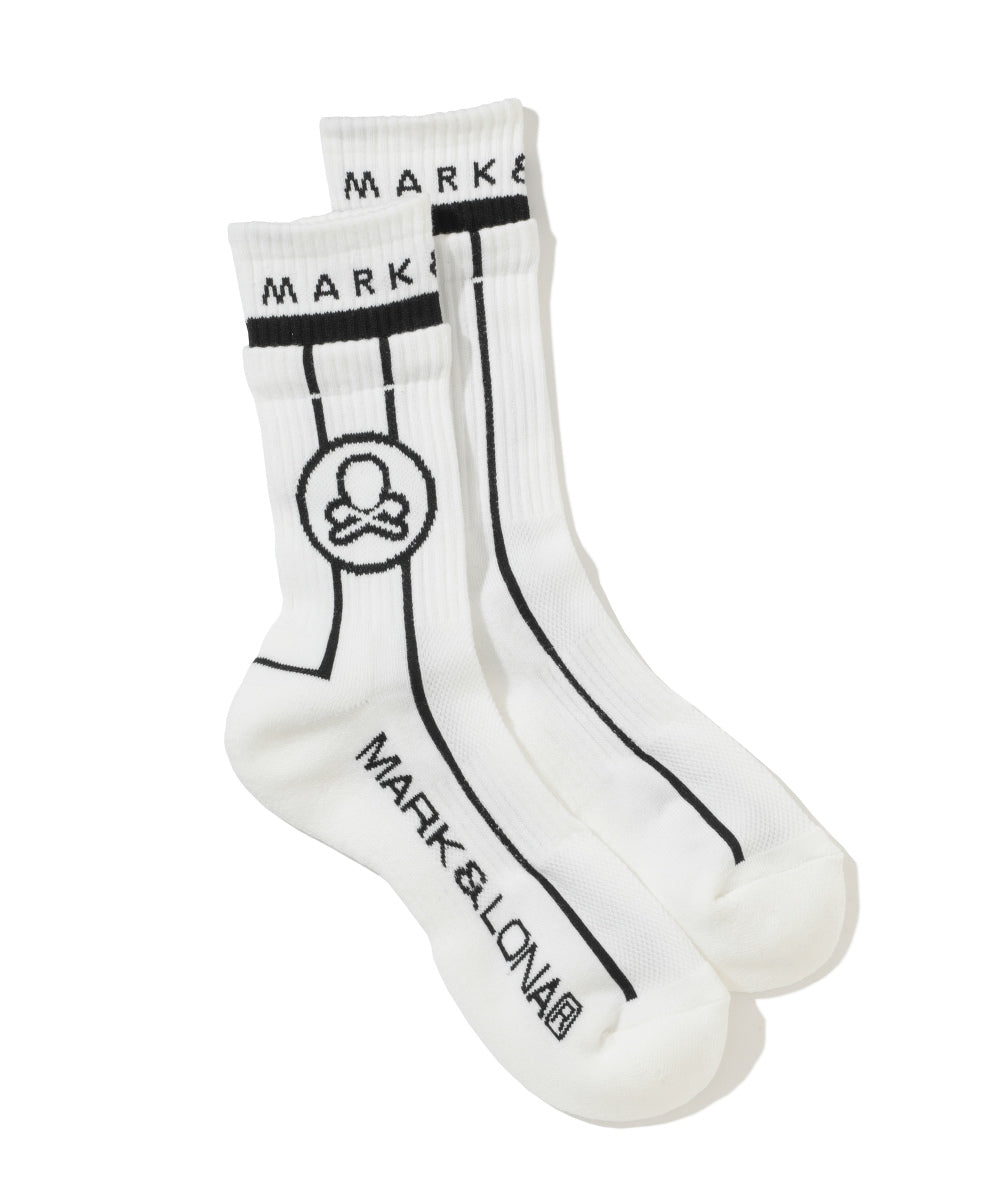 M GN BLANK SKULL & LINE MID SOCKS LR2YS14M