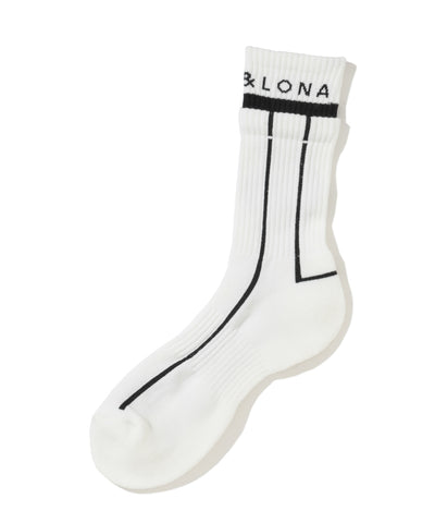M GN BLANK SKULL & LINE MID SOCKS LR2YS14M