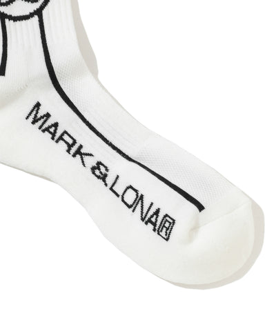 M GN BLANK SKULL & LINE MID SOCKS LR2YS14M