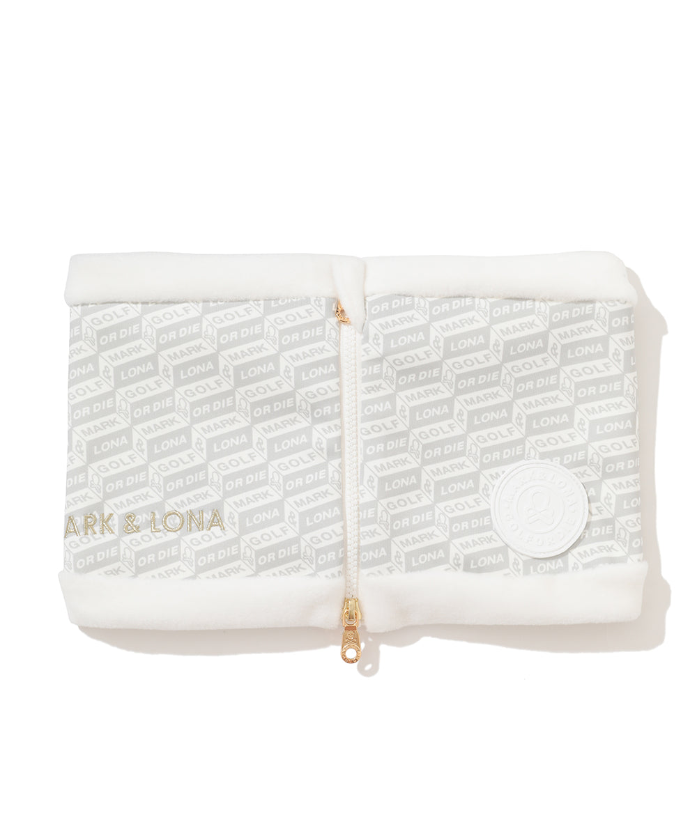 U GN BLOCK PATTERN FLEECE NECK WARMER LR4YW01U