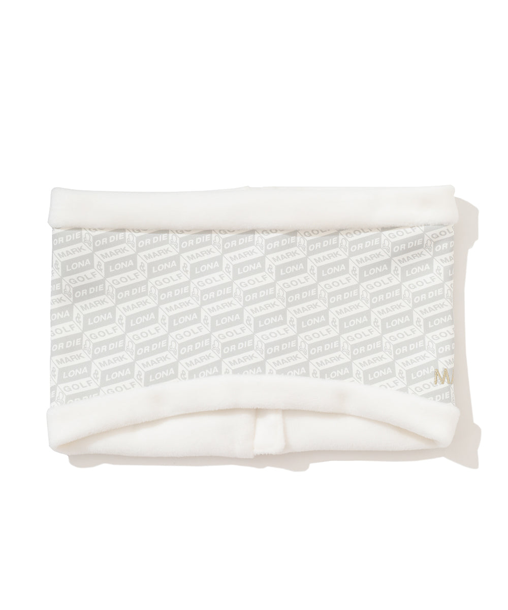 U GN BLOCK PATTERN FLEECE NECK WARMER LR4YW01U