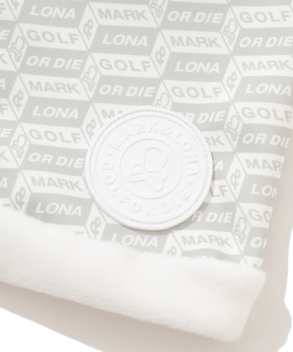 U GN BLOCK PATTERN FLEECE NECK WARMER LR4YW01U