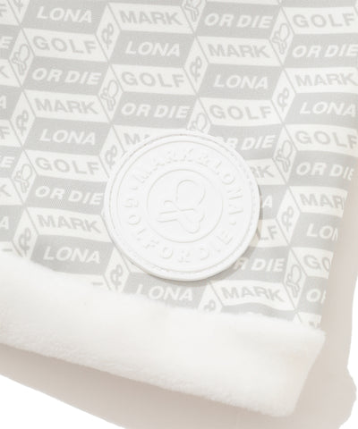 U GN BLOCK PATTERN FLEECE NECK WARMER LR4YW01U