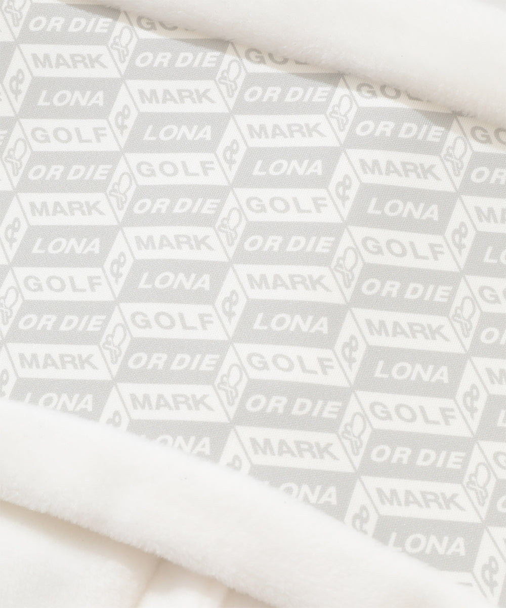 U GN BLOCK PATTERN FLEECE NECK WARMER LR4YW01U