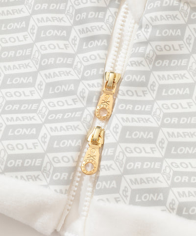 U GN BLOCK PATTERN FLEECE NECK WARMER LR4YW01U