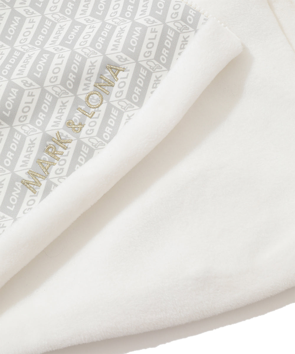 U GN BLOCK PATTERN FLEECE NECK WARMER LR4YW01U