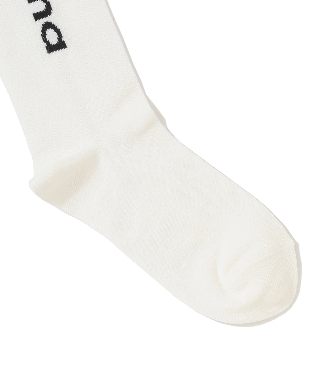 W GN UNBALANCE  LOGO POINT KNEE SOCKS LR3YS34F