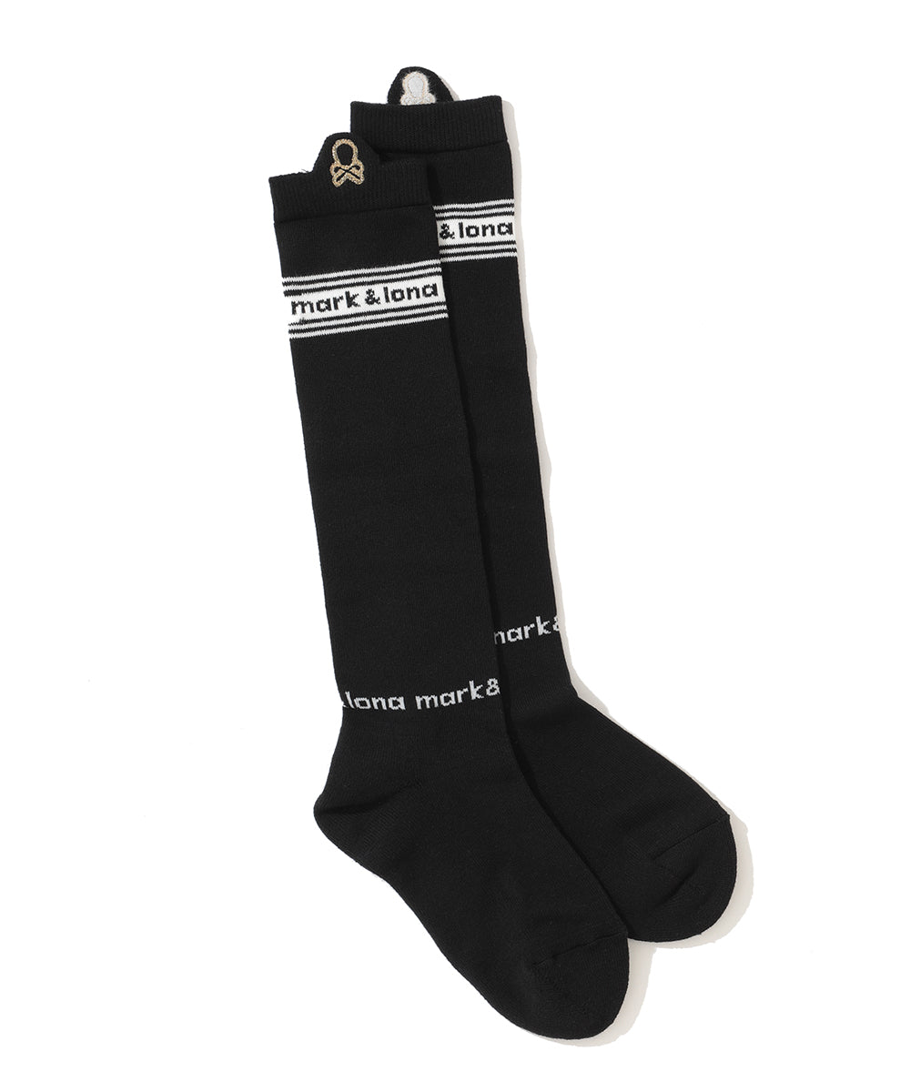 W GN TAPE LOGO POINT KNEE SOCKS LR3YS35F