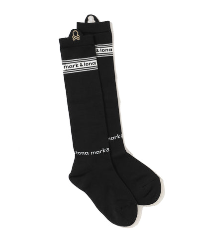 W GN TAPE LOGO POINT KNEE SOCKS LR3YS35F