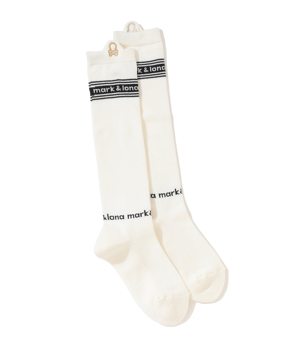 W GN TAPE LOGO POINT KNEE SOCKS LR3YS35F