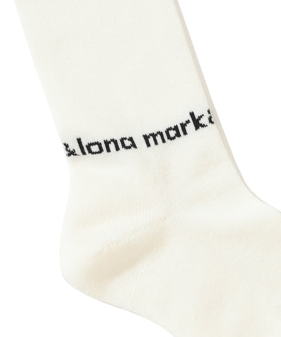 W GN TAPE LOGO POINT KNEE SOCKS LR3YS35F