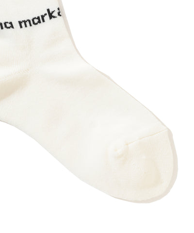 W GN TAPE LOGO POINT KNEE SOCKS LR3YS35F