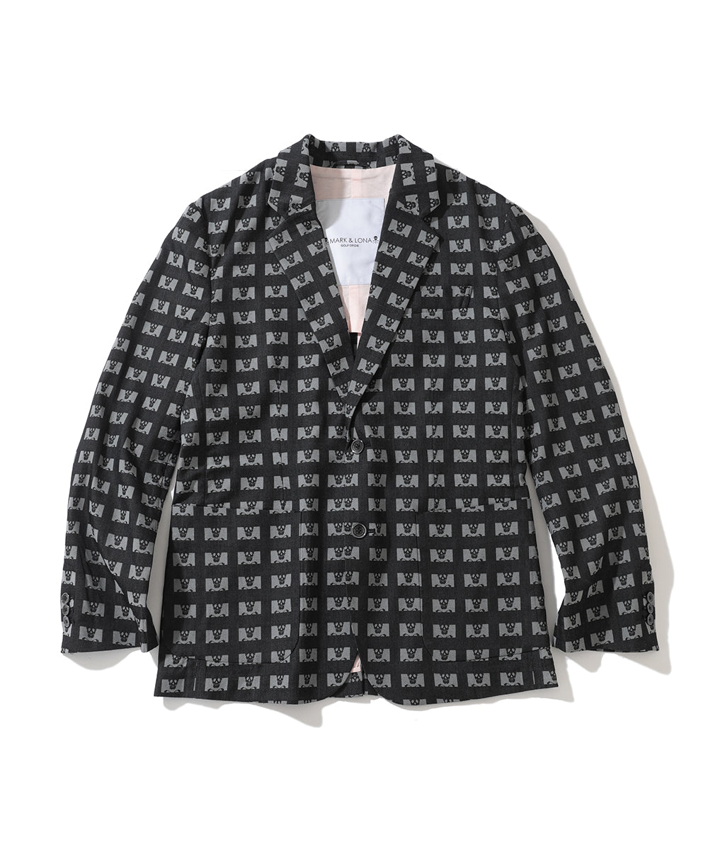 M GN HALF SKULL PATTERN WOVEN JACKET LQ1IJ01M