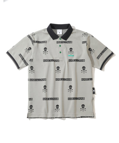 M GN SKULL & LOGO PATTERN JQD SS POLO LQ2IX10M