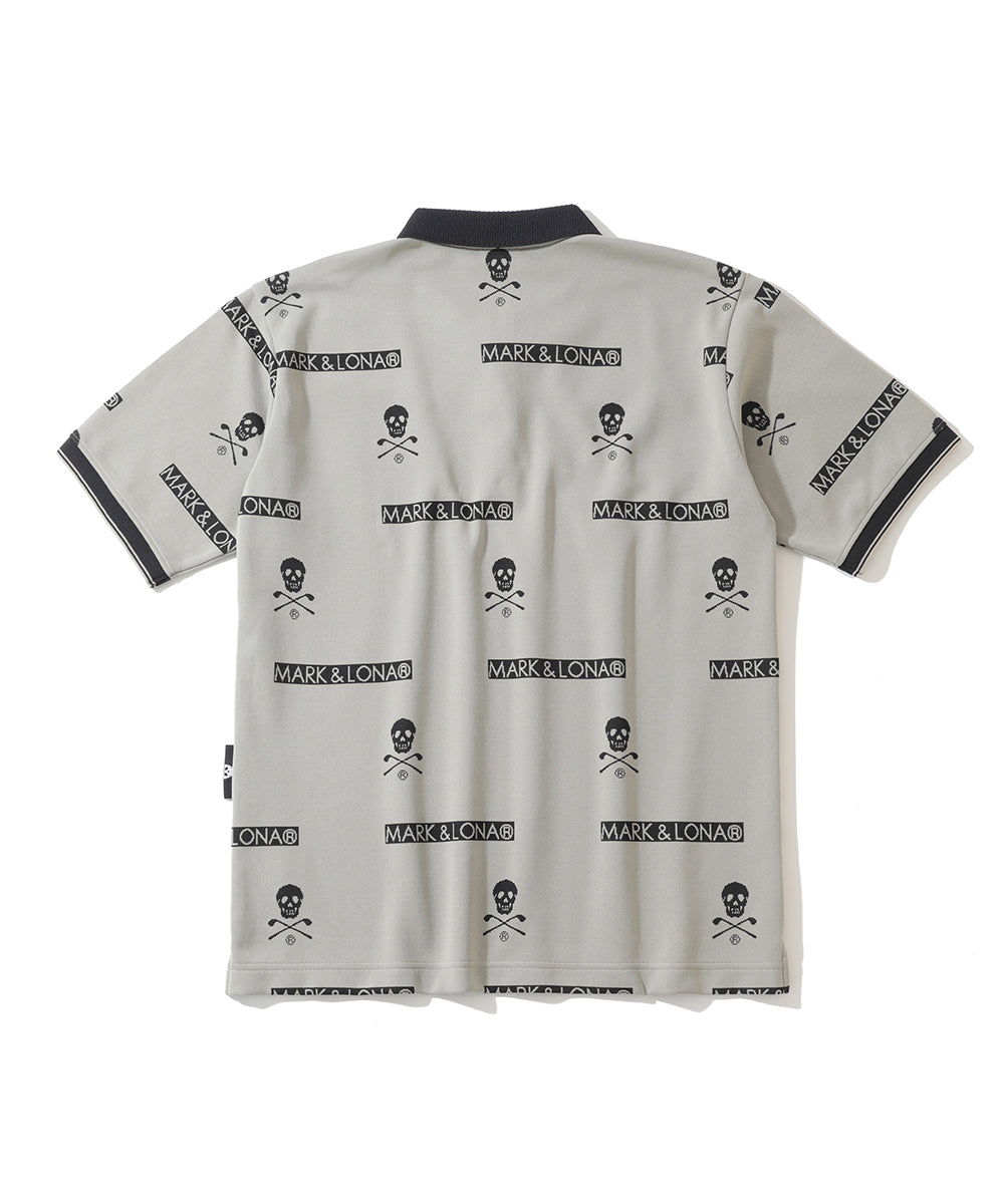 M GN SKULL & LOGO PATTERN JQD SS POLO LQ2IX10M