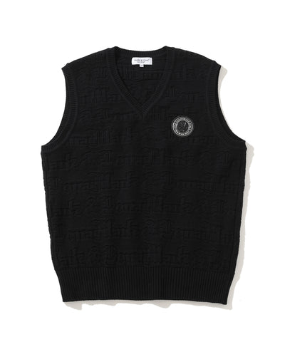 M GN LOGO JQD V-NECK KNIT VEST LQ3IV01M