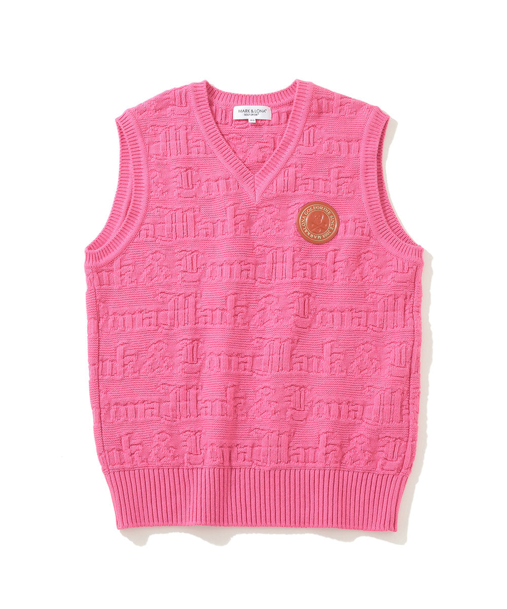 M GN LOGO JQD V-NECK KNIT VEST LQ3IV01M