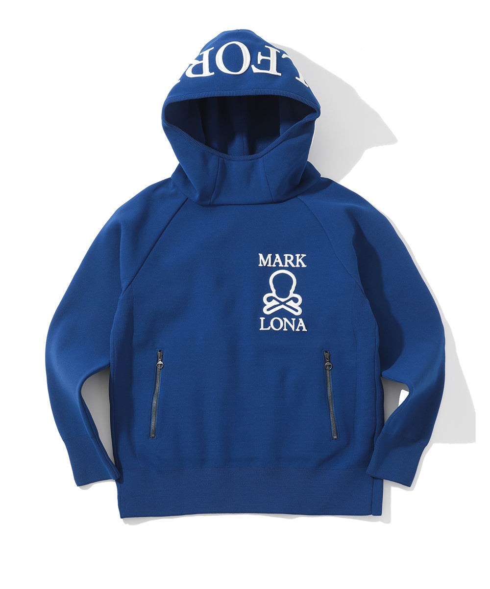 M GN BLANK SKULL LOGO POINT KNIT HOODIE LQ3IB03M