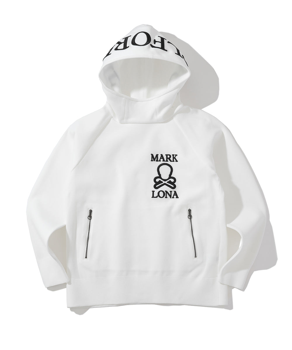 M GN BLANK SKULL LOGO POINT KNIT HOODIE LQ3IB03M