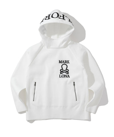 M GN BLANK SKULL LOGO POINT KNIT HOODIE LQ3IB03M